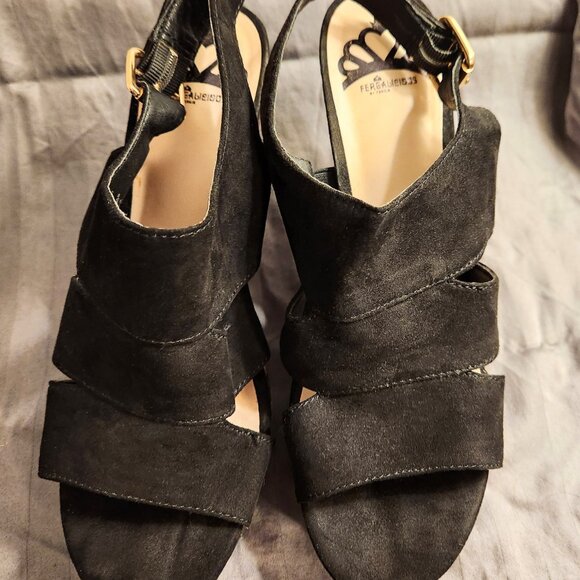 Fergalicious Valentina Platform Wedge Sandals - Size 7.5 - Cheetah Print Design - Picture 8 of 8